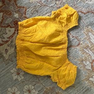 H&M Sunflower Yellow Crop Top